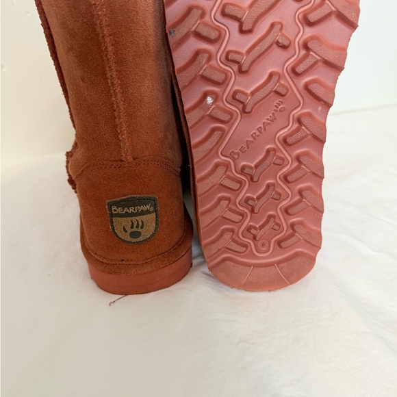 Bearpaw Women’s Sheepskin Boots Size 6 – Terracotta Mid-Calf - Picture 9 of 11